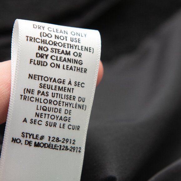 Nanette Lepore Jacket Leather Classic Tailored Textured Black Size 4 - Picture 5 of 7